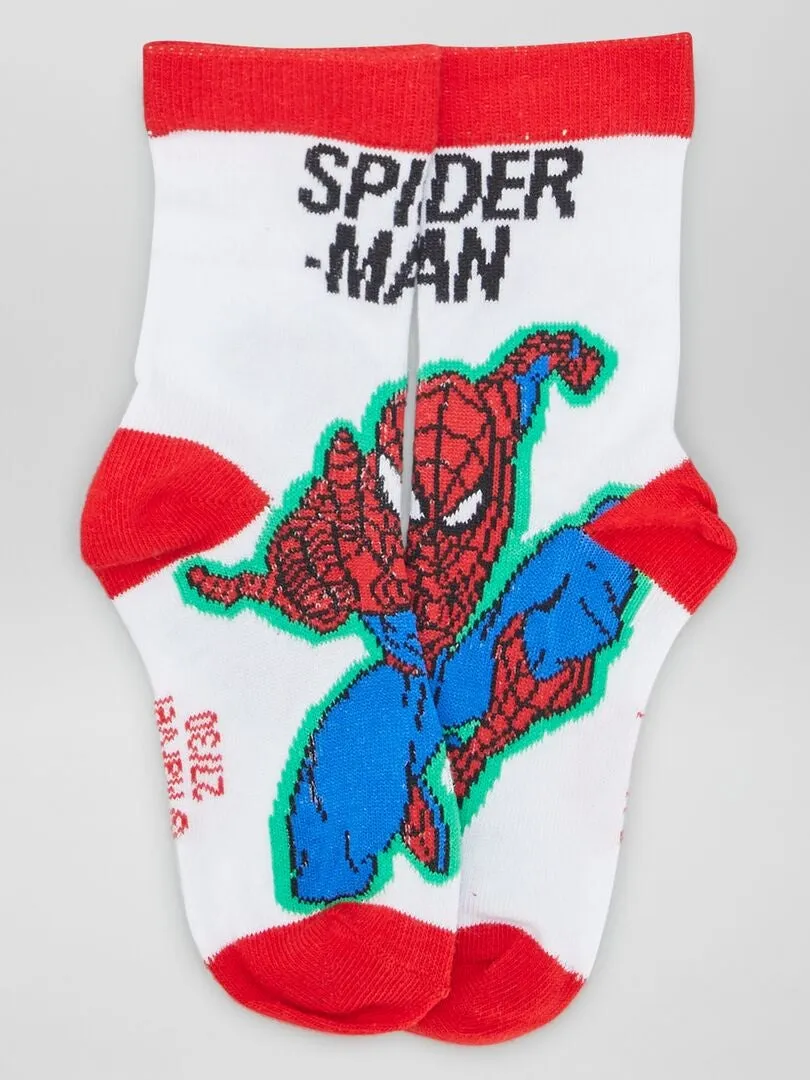 PACK DE CALCETINES 'SPIDERMAN'  3 PARES  AZUL